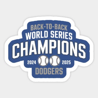 Dodgers 2025 World Series Champions Sticker